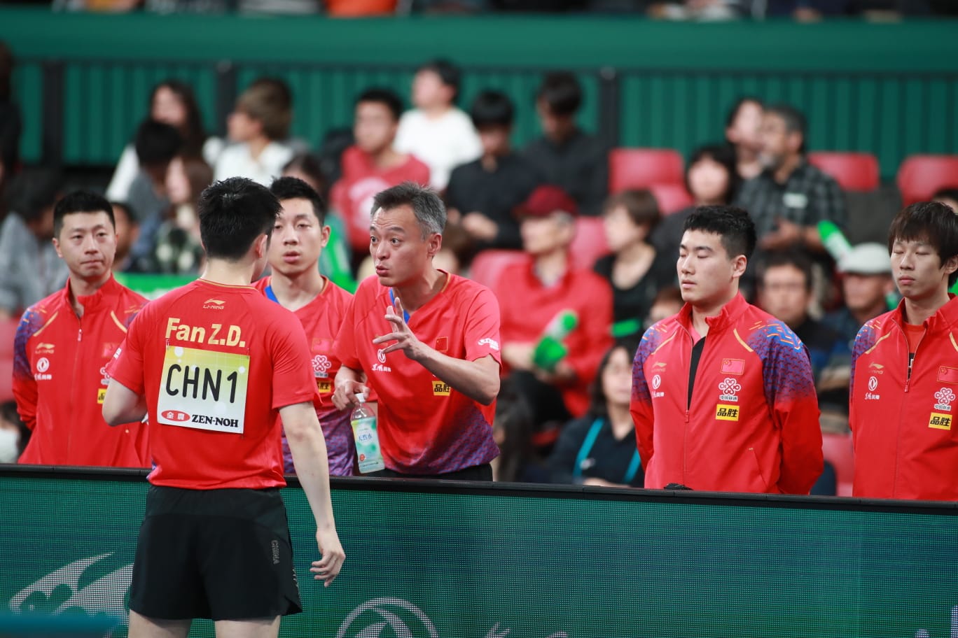 奥地利队完胜日本队，张继科带队取胜